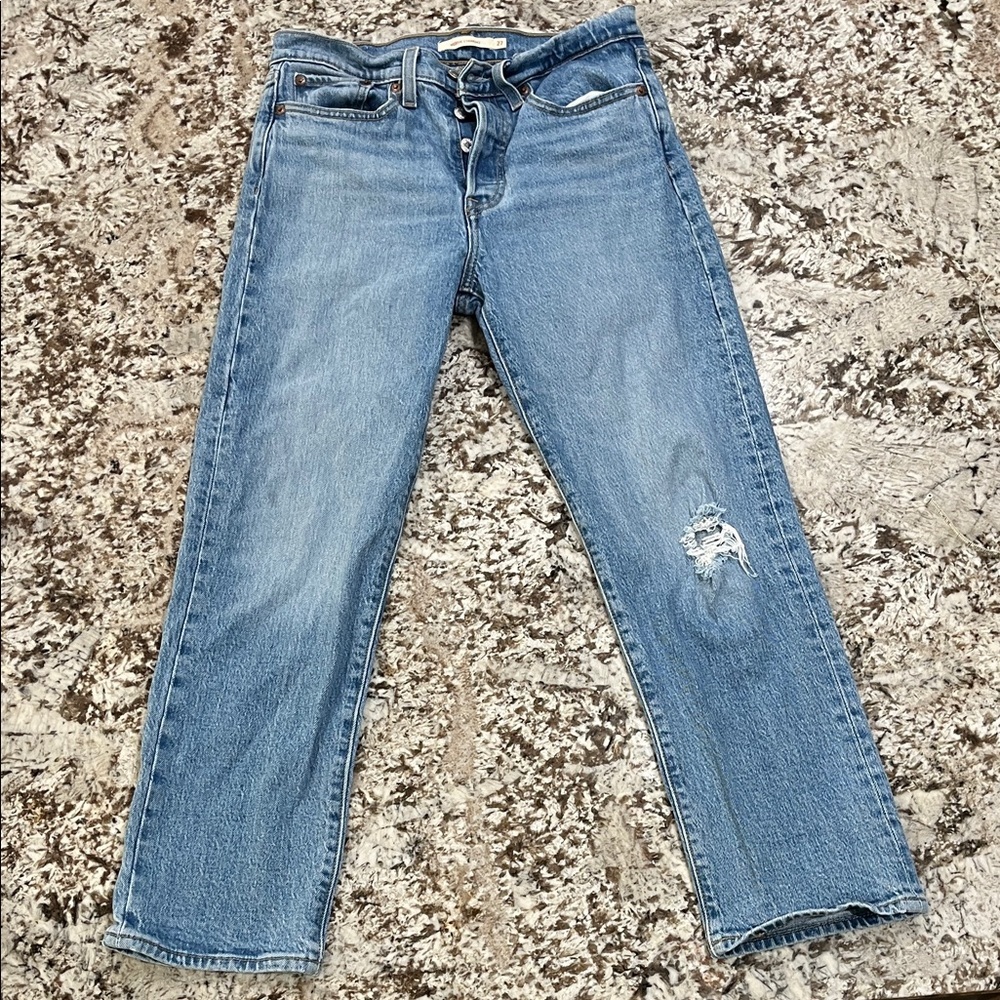 Women’s Levi’s Premium Straight Leg Button Fly Jeans